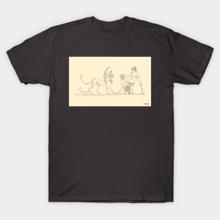 Woman and Griffin_01 T-Shirt